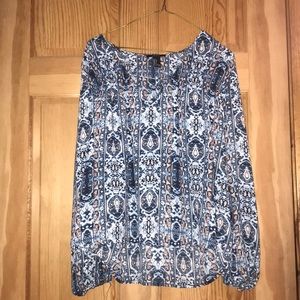 Worn once Blue pattern blouse